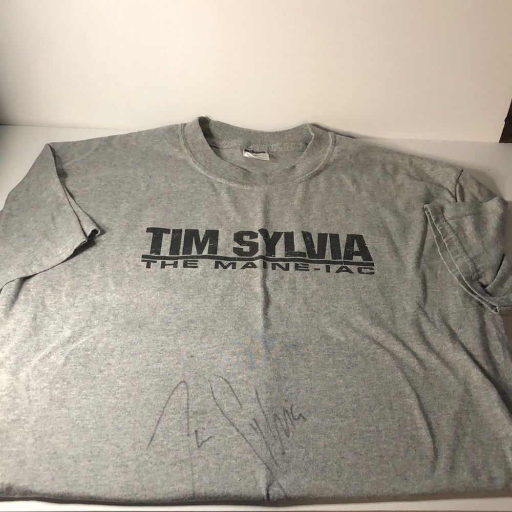 Tim Sylvia the Maine-Iac signed T-shirt